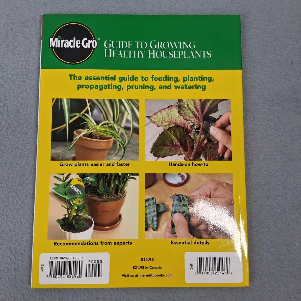Miracle-Gro Guide to Growing Healthy Houseplants 2005 Soft Cover Book